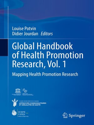 cover image of Global Handbook of Health Promotion Research, Volume 1